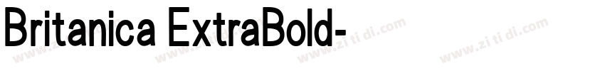 Britanica ExtraBold字体转换